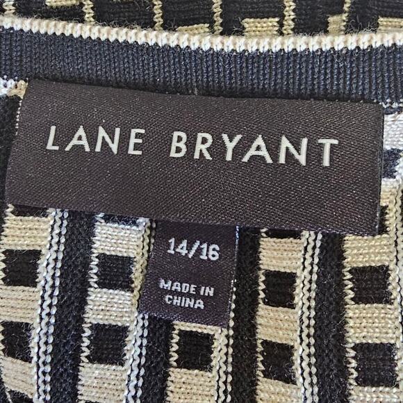 Lane Bryant Fit & Flare Sweater Dress Charcoal Size 14/16 - Picture 6 of 9